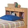Twin Headboard with Bookcase - Pine