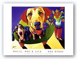 Molly, Moe and Jack by Ron Burns 20"x16" Art Print Poster