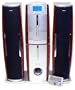 HH Scott SJ510 Freestanding CD/Cassette Tower Music Center (Silver/Burlwood)