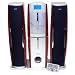 HH Scott SJ510 Freestanding CD/Cassette Tower Music Center (Silver/Burlwood)