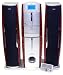 Electronics : HH Scott SJ510 Freestanding CD/Cassette Tower Music Center (Silver/Burlwood)