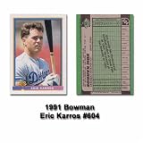 1991 Bowman Eric Karros Rookie Card
