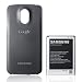 Samsung Original Akkublock mit Geh�user�ckseite EB-K1F2KBUGSTD (kompatibel mit Galaxy Nexus) in schwarz
