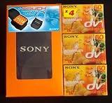 Sony Mini DV 4 pack with Free Carry Case