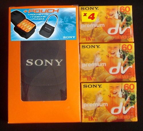 Childrens Toyshop  Electronics : Sony Mini DV 4 pack with Free Carry Case
