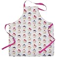 Beautiful CupCakes Design Ladies Apron - Made From 100% Cotton With Printed Cupcake Pattern - Ideal Teacher or Ladies Gift Idea ?
