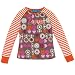 flower stripe raglan tee