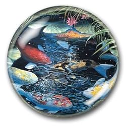 Koi - Crystal Dome Paperweight