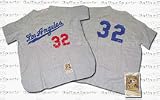 1963 Los Angeles Dodgers Road Throwback Jersey From Mitchell and Ness, With #32 On the Jersey (Sandy