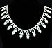 Seasofbeauty AB Resin Crystal Clear Glass Rhinestone Bridal Trim Fashion Chain 1 Yards Silver
