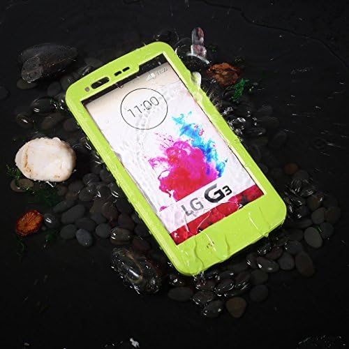 Redpepper Waterproof Case with Kickstand for LG G3 Color Fruit Green