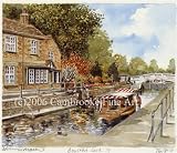 Portrait of Britain, Boulter's Lock From Bridge, Berkshire, Framed