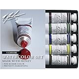 M. Graham 1/2-Ounce Tube Watercolor Paint Basic 5-Color Set