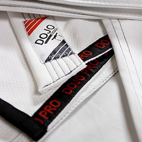 Brazilian Jiu-Jitsu (BJJ) Gi for Kids. White. Extra-Strong Triple Stitching On Key Stress Points on Jacket and Pants. White Belt Included. Pre-Shrunk Premium Martial Arts Uniforms for Boys And Girls. Shirt Blank on Front and Rear For Your Own Badges
