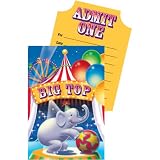 Big Top Circus Pop up Invitations Pack of 8