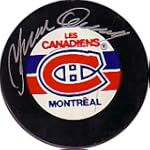 Yvan Cournoyer Montreal Canadiens Autographed Hockey Puck