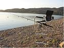 "GREAT FATHER'S DAY GIFT" OASIS Deluxe Tall Fishing Director Chair w/ Side Table-Fishing Pole Holder and Cup Holder. High Quality Product-Great For Your Deck