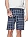 GUESS Men's Thae Plaid Flat-Front Shorts