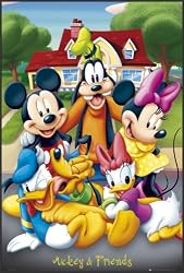 Mickey Mouse and Friends Poster Framed 24x36
