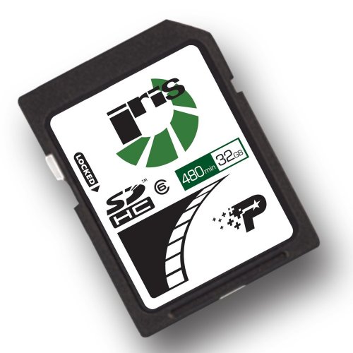 Patriot Iris Series 32 GB SDHC Class 6 Flash Memory Card PSF32GiSDHC6 (Green)
