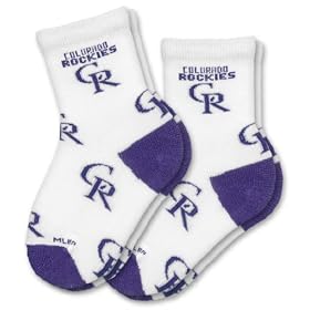 Click here to buy Colorado Rockies Kid's Infant Socks (2 Pack).
