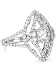Katie Decker "Gothic" 18k White Gold and Diamond Ring, Size 7