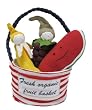 100% Organic Cotton Stuffed Multi Fruit Tote--Fresh Organic Fruit Basket
