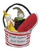 100% Organic Cotton Stuffed Multi Fruit Tote--Fresh Organic Fruit Basket