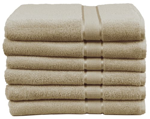 Encore 6-Piece Bath Towel Set, Desert Sand