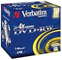 Verbatim 43246 DVD+RW, 4.7GB, 4x, 10 Pack, Individually Cased
