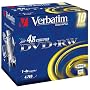 Verbatim 43246 DVD+RW, 4.7GB, 4x, 10 Pack, Individually Cased