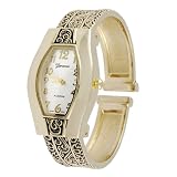 Geneva Platinum Ladies Filigree Cuff Watch