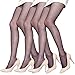 INCHER Women's 1,3,6 Pairs Pack 8-10D Durable Pantyhose Stocking
