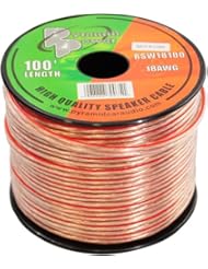 Pyramid RSW18100 18 Gauge 100 Feet Spool of High Quality Speaker Zip Wire