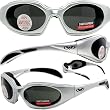 LTD Foam Padded Motorcycle Sunglasses, Smoke Lenses