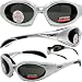 LTD Foam Padded Motorcycle Sunglasses, Smoke Lenses