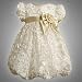 Bonnie Jean TODDLERS 2T-4T METALLIC-GOLD IVORY BON...