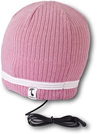 Tooks VELOCITY Headphone Audio Beanie Hat With Built-in Removable Headphones - COLOR: ORCHID PINK, Unique Gift Idea