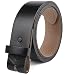 Belt for Buckles 100% Top Grain One Piece Leather, up to Size 62,1-1/2