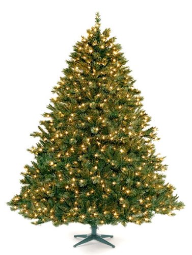 4Â½' Western Blue-Green Spruce with Clear Lights - Artificial Christmas Tree - 495 tips