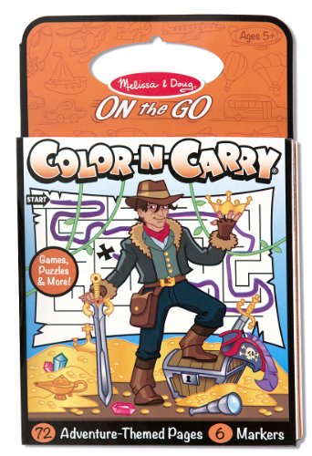 Melissa & Doug Color and Carry Coloring Book - Adventure