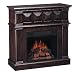 Cappuccino Electric Fireplace Mantel with Wireless Remote