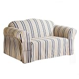 Striped Slipcover Collection - Indigo