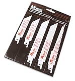 MK Morse RBP01 5 Piece Assortment Bi-Metal Reciprocating Blade Set In Pouch