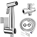 Handheld Bidet Toilet Sprayer, Stainless Steel Bathroom Personal Hygiene Bidet Sprayer Set, Baby Cloth Diaper Sprayer with Adjustable Pressure Control, Perfect for Family Use