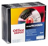 Office Depot CD-RW With Jewel Cases, 700MB/80 Minutes, 1x-4x, Pack Of 3