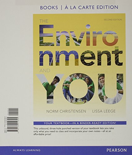 Environment and You, The, Books a la Carte Plus MasteringEnvironmentalScience -- Access Card Package (2nd Edition), by Norm Christensen, L Environment and You, The, Books a la Carte Plus MasteringEnvironmentalScience -- Access Card Package (2nd Edition), by Norm Christensen, L