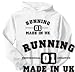 Sweatshirt White  Running Made In Uk - E-Urope  Sports