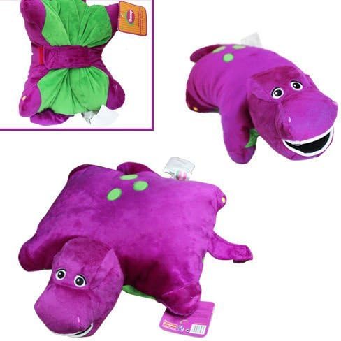 Barney Dinosaur 12" X 12" Cushion Pillow Soft Plush Doll