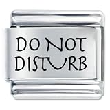 Do Not Disturb Italian Charms Bracelet Link
